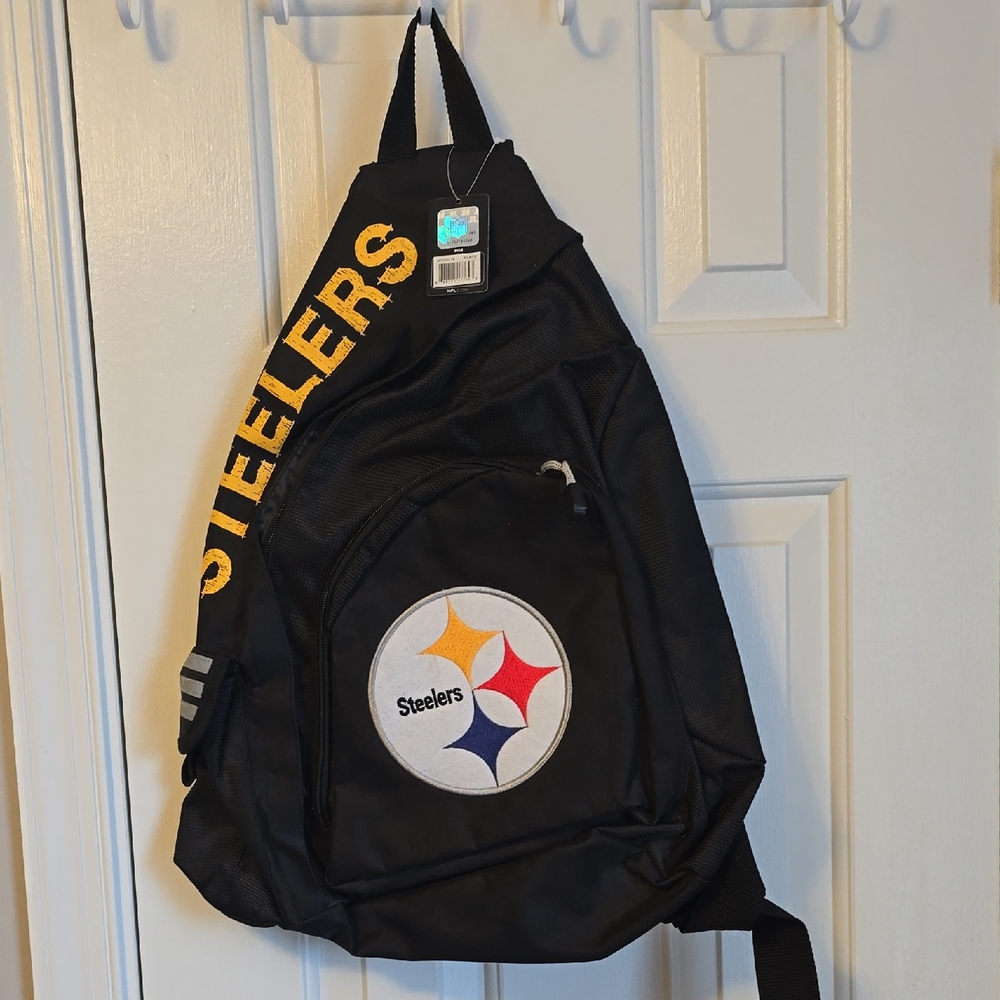 NFL Steelers Black Backpack